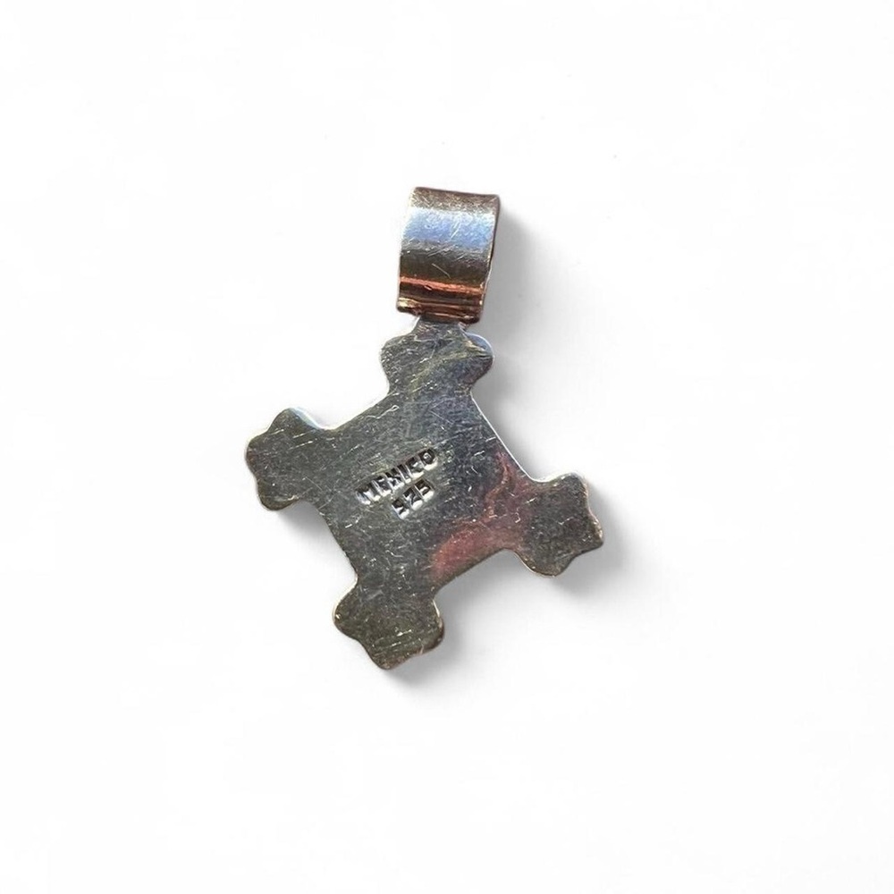 Vintage 925 Sterling silver black onyx pendant! - Picture 3 of 4